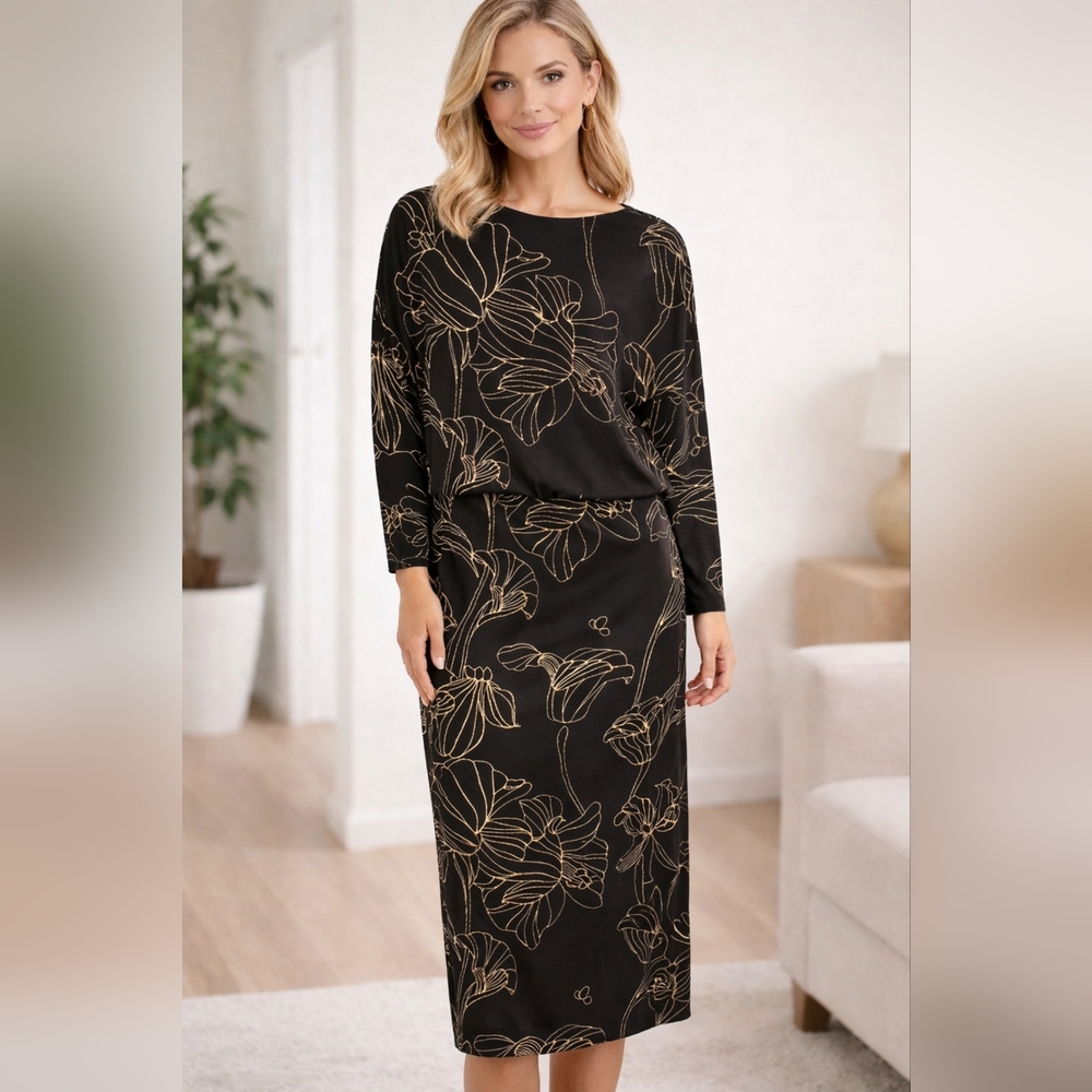 (18) NWT ANN TAYLOR FACTORY Blouson Dress, Size L